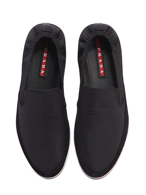 prada men's slip on shoes